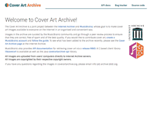 Tablet Screenshot of coverartarchive.org